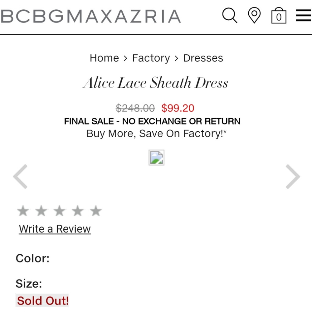 BCBGMaxAzria Alice lace dress - Picture 8 of 9